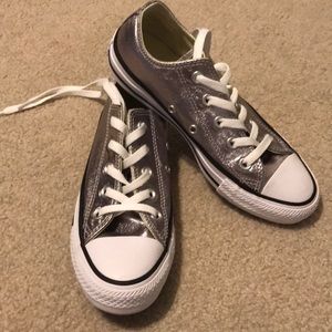 Silver converse size 6